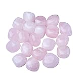 MPOPO Heilkristalle Natürlicher Kristall, rosa, Trommelstein, Ornament, Erzprobe, Lehrstein, Wissenschaft, Edelstein, Badewannenstein Kristalldeko(500g)