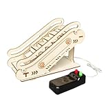FIXOSHEE Elektrisches DIY Modell Kleine Mechanische Aufzug für Stem Experiment Wissenschaft Kreativset Holz Puzzle Kit für Junge Mädchen und Jungen