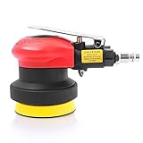 Druckluft Exzenterschleifer 75mm (3'), 10000 RPM, Profi mini Druckluftschleifer Schleifmaschine Poliermaschine für Auto, Möbeln, Holz (Rot)
