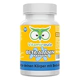 Beta Alanin Kapseln - hochdosiert 500 mg - bioaktiv, pur & vegan - Produktion in Deutschland - ohne Zusatzstoffe & laborgeprüft - Carnosin-Booster für Training & Kraftsport - Vitamineule®
