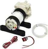 RUNCCI-YUN Aquarium wasserpumpe mini,6V-12V Micro Motorpumpe, Wasserkühlpumpe selbstansaugend 385 DC 12 V Mini Wasser Saugpumpe,Membranpumpe Geräuscharm,für Tee Maschine Aquarium Wasserspender