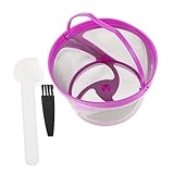 jojofuny 1 Stück Großer Kaffeefilterkorb Wiederverwendbar für Manuelle Kaffeezubereitung für Camping und Reisen Große Kapazität Langlebig und Praktisch