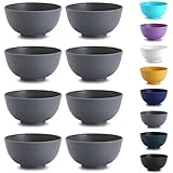 Kyraton plastik müslischüssel 8er, unzerbrechliche und wiederverwendbare leichte Schüssel für Reisnudelsuppe, Snack, Salat, Obst, spülmaschinenfest