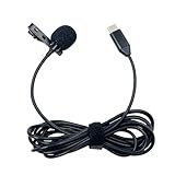 USB-C-Mikrofon mit Clip, omnidirektionales USB-Mikrofon, verbesserter Klang für Inhaltserstellung, Typ C Lavalier-Mikrofon