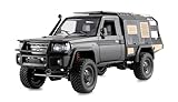 Amewi Toyota Land Cruiser Crawler 4WD 1:12 RTR Lizenziert RC Fahrzeug Auto ferngesteuert, Schwarz