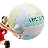 Hitburu Hallen Volleyball | Spielball Für Anfänger Jugendliche,PU-Leder weicher Ball Spielzeug Sportausrüstung für Erwachsene Jugendliche Kinder und Mädchen für Training Fitnessstudio und