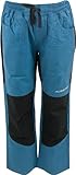 Alpine PRO DERAKO Jungen Wanderhose, Outdoorhose, Freizeit Hose, Trekkinghose Baumwollhose, Verstellbare Taille, Kinderhose mit Taschen, Blaue Hose (152-158)