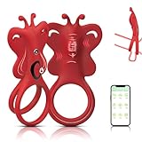 HXLXW Penisring Mit Vibration Für Paare Mit 9 Modi Silikon Cockring Für Männer Und Frauen Paarvibrator Mit Klitoris Stimulator Sex Toyset Couples Für Intensives Erlebnis Und Ausdauer