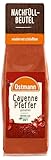 Ostmann Gewürze - Cayenne-Pfeffer gemahlen | Zum pikanten Würzen von Fleisch- und Gemüsegerichten | Zum Nachfüllen der Streudose | Wiederverschließbare Verpackung | 40 g im Beutel