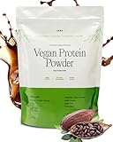 UKKO Vegan Protein Pulver Schoko, Eiweißpulver Fett- und zuckerarm 71 Kcal pro Portion, Pflanzliches Protein Pulver mit Präbiotische, Muskelaufbau Proteinpulver, Ballaststoffreich, ohne Soja, 500g