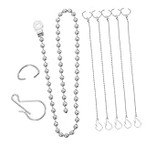 SHINEOFI 6 Stück Teiliges Ersatz Toilette Flapper Kette aus und Langlebig Einfache Installation Verstellbare Hebekette für Spülkasten Kompatibel mit Standard Wc Ablassventilen