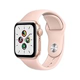 Apple Watch SE 2020 (GPS, 40MM) Aluminiumgehäuse Gold mit Rosé Sportarmband (Generalüberholt)