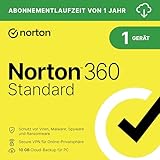 Norton 360 Standard 2025 | 1 Gerät | 1 Jahr | Aktivierungscode per Email