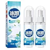 Sofortige Körperkühlspray, Kühlspray Sommer, Kältespray Eisspray, Wasserspray Für Gesicht Und Körper, Mint Cool Spray, Sport Kältespray, für Familie, Camping, Wandern, Sport (2)