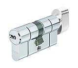 ABUS Knaufzylinder KD6PSN Z35/K35mm Bkn, vernickelt, Silber