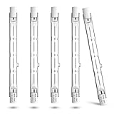 BrightWish R7S Halogen Leuchtmittel 118mm 100W Dimmbar Warmweiß – Halogenstab für Strahler, Deckenfluter, Baustrahler, Arbeitsleuchten