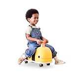 B. toys Rutschauto aus Holz – Rutscher Biene auf Rollen für Kinder und Babys, Kinderfahrzeug, Rutschfahrzeug, Babyrutscher, Spielzeug ab 18 Monaten, Gelb