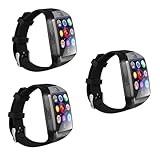 INOOMP 3St Blueteeth-Smartwatch smart Watch smartwatches smartwach Watch smartwatch smart Pedometer Watch smartuhr Smartwatch mit SIM-Slot Smartwatch mit Kamera Handy Anschauen Telefonuhr