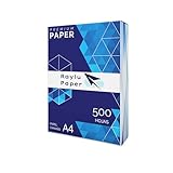 RAYLU PAPER - A4-Blätter, 80 g, 500 Blatt Premium-Papier für Laserdrucker, Inkjet und Kopierer, für Büro und Zuhause (500 Blatt)