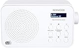 KENWOOD CR-M20DAB-W - Tragbares DAB Radio (DAB+, UKW, zweizeiliges Display, Kopfhörerschluss, 1,5 Watt RMS, USB-C Netzteil) weiß