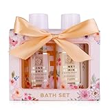 Accentra - Duschset Frauen Geschenkset HONEY JASMINE in schöner Geschenkbox - 2-teiliges Pflegeset mit Duschgel und Bodylotion - Wellness Geschenk Set zum Valentinstag, Muttertag & Weihnachten