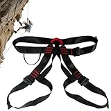 Klettergurt - Halbkörper Klettergurt Für Felsen - Dick Gepolstertes Outdoor-Equipment, Komfortable Sicherheitsausrüstung Für Bergsteigen, Bouldern Und Feuerwehrrettung
