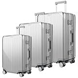 DAWRIS Kofferschutzhülle Transparent 20+24+28 Zoll Koffer Set 3 Stück PVC Kofferhülle Wasserdicht Kofferüberzug Schutzhülle Koffer Hüllen Hülle Kofferschutzhülen Suitcase Cover Überzug Abdeckung