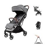 Maxi-Cosi Eva3 Kinderwagen, 0–4 Jahre, 0–22 kg, Baby Kinderwagen, Leicht und kompakt, Flache Liegeposition, 3 Liegepositionen, Automatisch mit 1 Hand klappbar, Tragegurt, Select Grey