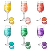 Glitzerpulver für Getränke 6 Farben, Jelife Essbarer Glitzer set geschmacklos Glitzer Trinkbares Glitzerpuder für Likör, Cocktails, Sekt, Wein, Valentinstag Champagner, Kuchen (4g)