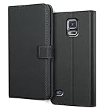 SHIYENA Handyhülle für Samsung Galaxy S5, Leder Kartenfach Stand Flip Case Wallet Lederhülle Handytasche Schutzhülle Klapphülle Hülle