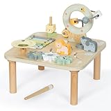 Mamabrum Holz Spieltisch für Kinder 7in1 Lern- und Aktivitätstisch für Kinder – Fördert motorische Fähigkeiten und Kreativität – Montessori inspiriertes Spielset