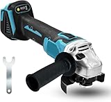 Akku Winkelschleifer, Ersatz für Makita, Bürstenlos Trennschleifer Scheibe 125mm, 850 Watt Schleifen zum Entfernen von Farbe und Mörtel，1 Zubehör, zum Schleifen, Schneiden