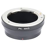 FREDY Pk- / 3 Adapter Ring Für Pk Objektiv Für Mini 4/3 M43 Kamera Gehäuse Für -D E-M5 E-Pm2 E-Pl5 Gx1 Gx7 Gf5 G5 G3