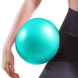 Makoto Nobu Gymnastikball Klein, 25cm Pilates Ball mit Aufblasbarem Strohhalm, Fitnessball für Stabilität, Barre, Bauch, Rumpf, Physio und Physiotherapieball für das Fitnessstudi