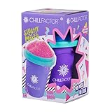Chill Factor Color Shock Slushy Maker Power Purple - Wiederverwendbarer Slushy Maker Cup Homemade Slushies Squeeze Cup Slushy Maker Küchenspielzeug