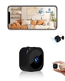AOBOCAM Mini Kamera,1080P HD WLAN(2,4 GHz) Kamera Überwachung Innen Mini Überwachungskamera Live Übertragung Handy App mit Bluetooth mit Bewegungsmelder für Startseite Büro Sicherheit