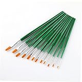 CIMAXIC Satz Pinselset Nylonhaarbürste Pinsel Für Acrylmalerei Ölpinsel Grün