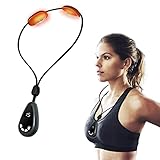 EMS Nackenmassagegerät，Lymphdrainage-Nackenmassage mit 3 Wärmetherapie, 6 Modi 15 Intensitätsstufen Tragbares Elektrisches Massagegerät für Zuhause Büro Reise