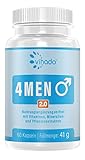 Vihado 4MEN 2.0 - Männer Kapseln extrastark - DAUERHAFT Rezeptur hochdosiert - mit L-Arginin, Maca, Vitaminen, Ginseng, Ginkgo, 60 Kapseln