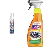 SONAX XTREME Polster+AlcantaraReiniger treibgasfrei (250 ml) & CockpitStar (750 ml) Cockpitreiniger reinigt und pflegt alle Kunststoffteile im Auto, antistatisch und staubabweisend/Art-Nr. 02494000