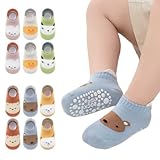 XYTAHDM 6 Paar Stoppersocken Kinder,Socken Kinder Baby,Jungen Kleinkind Rutschfeste Socken Antirutsch Socken Mädchen,Extra Anti-Rusch Funktion,Baby Socken für Komfort & Sicherheit(für 1-3 Jahre)