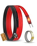 Frostschutz Heizkabel, Selbstregulierendes Heizkabel inkl. Thermostat und Schuko-Stecker, Rohrheizkabel für Rohrfrostschutz 25W/M 230V IP65, 4M