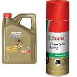 Castrol POWER1 4T 15W-50, 4 Liter + LUBE RACING, 400 ml