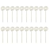 20 Stück Metalldraht-Blumenclips, Tischkarten, Notizen, Fotohalter, Memo-Blumenstrauß, Pick-Clips für Geburtstag, Hochzeit, Babyparty, Metalldrähte, Notizkartenhalter