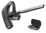 Conambo Headset Bluetooth V5.1 K18 Headset mit CVC 8.0 und ENC Dual Mic Geräuschunterdrückung, Headset mit Mikrofon für Autofahren/Büro/Geschäft für iPhone Android-16Std Talking