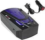 V7 GPS-Radarwarner für Autos, Rader-Detektoren, Sprachansagegeschwindigkeit, Geschwindigkeitsalarmsystem für Fahrzeuge, LED-Anzeige, Stadt- / Autobahnmodus, 360-Grad-Erkennung des Autos