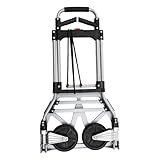 Klappbare Sackkarre Transportkarre Treppensteiger Gepäckwagen 120kg Last für den Einsatz zu Hause, im Büro, auf Reisen Tragfähigkeit 120kg/264.6lbs