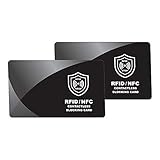 RFID Blocker Karte - NFC Schutzkarte - Störsender - Kreditkarten Schutz - Blockierkarten für Geldbörse, Cliphalter, Reisepass, nie wieder einzelne Schützhullen