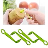 4 Stück Spiralschneider Gemüseschneider, für Kreative Obst- und Gemüsezubereitung, Ideal für Gurken, Karotten und Äpfel, Inklusive kartoffel spiralschneider für Perfekte Spiralformen