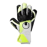 uhlsport Soft Advanced, Kinder und Erwachsene Torwarthandschuhe, Blanc/Jaune Fluo/Noir, 10.5 -